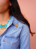 Sterling or Brass Collar Tips