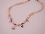Pink Conch Charm Necklace