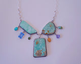 Statement Turquoise, Opal & Gem Necklace