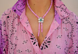 Turquoise Flower Beaded Bolo