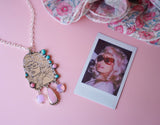 Hand-Carved Queen of Country Pendent