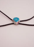 Kingman Turquoise and Crystal Bolo