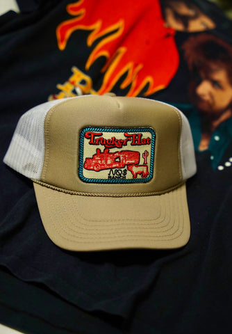 Tan NO $ Ranch Trucker Hat