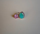 Adjustable Gem and Turquoise Ring (7)