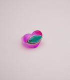 Turquoise Heart Ring (Size 8)