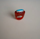 Turquoise Resin Ring (Size 7)