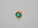 Gold Vermeil Gem and Turquoise Ring (7)