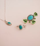 Gem and Kingman Turquoise Ring (7.5)