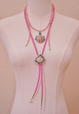 Seashell, Gem and Turquoise Necklace