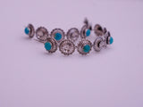 Kingman Turquoise Concho Hoops