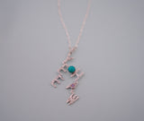 Gem & Turquoise Yee Haw Necklace (18”)