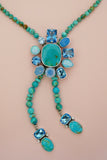 The Blue Crystal, Gem and Turquoise Bolo