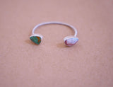 Royston Turquoise and Opal Cuff