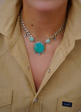 The Crystal, Gem and Turquoise Choker Necklace