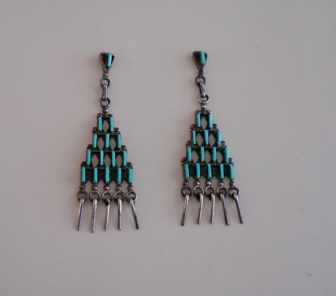 VINTAGE D. Boone Turquoise Earrings
