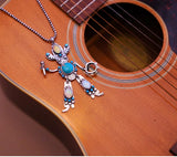 Turquoise Cowboy Statement Necklace