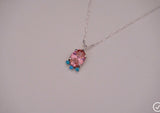 The Pink Gem Pendent (18”)
