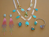 Opal and Turquoise Statement Necklace