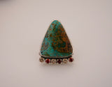Royston Turquoise and Gem Ring (7.5)