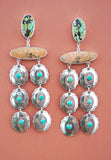 Turquoise Concho Earrings