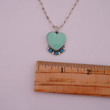 Variscite and Turquoise Heart (18”)