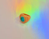 Turquoise Heart Ring (Size 9.5)