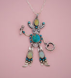 Turquoise Cowboy Statement Necklace