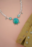 The Crystal, Gem and Turquoise Choker Necklace