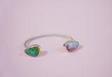 Royston Turquoise and Opal Cuff