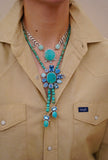 The Crystal, Gem and Turquoise Choker Necklace