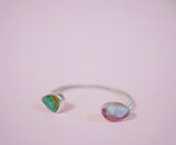 Royston Turquoise and Opal Cuff