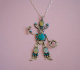 Turquoise Cowboy Statement Necklace