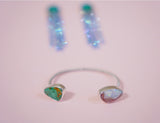 Royston Turquoise and Opal Cuff