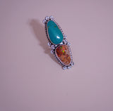 Opal and Turquoise Ring (Size 8)