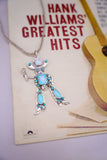Cultured Opal and Turquoise Singing Cowboy Statement Necklace