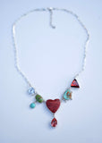 Spiny Oyster Heart Necklace (17”)