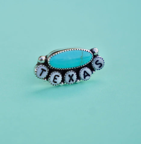 Kingman Turquoise TEXAS Ring (7)