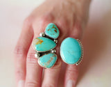 Adjustable Turquoise Ring (Size 7)