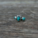Carico Lake and Royston Turquoise Ring - SZ 9