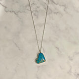 Kingman Turquoise Heart Necklace (16”)