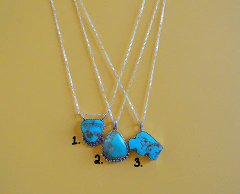Turquoise Pendents (Chains Sold Separately)