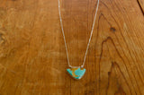 Natural Royston Turquoise Necklace 16”