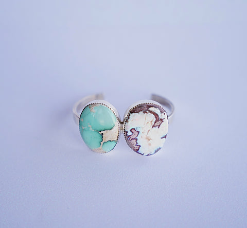 Royston Turquoise and Opal Cuff
