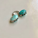 Double-Sided Carico Lake Turquoise Ring (Size 7.5)