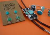 Carico Lake and Royston Turquoise Earrings