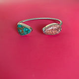 Opal and Number 8 Turquoise Cuff
