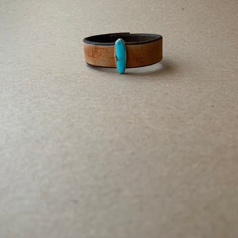 Campitos Turquoise Leather Bracelet