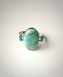 Royston and Kingman Turquoise Sterling Silver Cuff