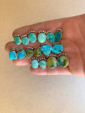 Large Blue Moon Turquoise Studs