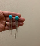 Royston Turquoise Chain Earrings
